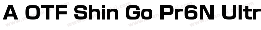 A OTF Shin Go Pr6N Ultralight字体转换